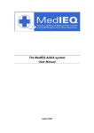 the MedIEQ AQUA User Manual