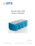 SLICE PRO SIM User`s Manual - Diversified Technical Systems