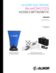 Alnor® Electronic Balancing Tool Models EBT730/EBT731