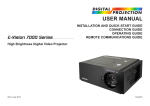 USER MANUAL - Digital Projection