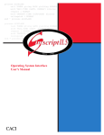 Operating System Interface User Manual