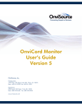 OnviCord Monitor User`s Guide Version 5