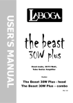 The Beast 30 Plus manual - English