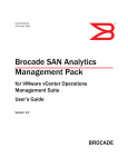 Brocade SAN Analytics Management Pack for VMware vCenter