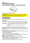 Projector CP-X705/CP-X615 User`s Manual (detailed)–Operating