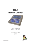 User Manual for Teatro TR-3 Remote