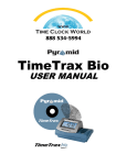 Pyramid TimeTrax Bio Time System User Manual