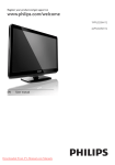 Philips 19PFL3205H LCD TV User Manual