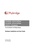 Uniphyer Hardware Installation and User Guide-8003