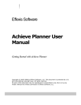 Achieve Planner User Manual