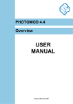 PHOTOMOD 4.4 Overview USER MANUAL