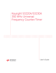 Keysight 53220A/53230A 350 MHz Universal Frequency Counter