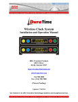 Wireless Clock System - DuraTime Clock System