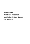 Professional Air Mouse Presenter Installation & User Manual Ver
