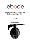 Pan & Tilt Dome IP Camera with 3x Zoom and Night Vision