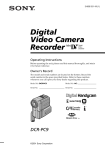 DCR-PC9 Digital Video Camera Recorder