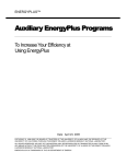 EnergyPlus Auxiliary Programs