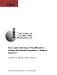 Dual-Labeled Expression-Tiling Microarray