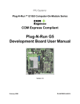 Plug-N-Run G5-E1 Development Board User Manual