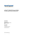 miProfile miRNA qPCR array User Manual