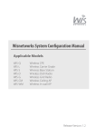Wisnetworks Software User Manual - Wisnetworks Technologies CO