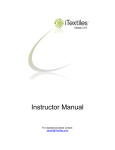 iTextiles 2.0 Instructor Manual
