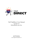 Full TripDirect User Manual