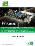 Page i PCIE-Q350 PICMG 1.3 CPU Card