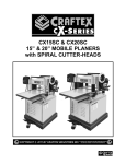 CX15SC & CX20SC 15” & 20” MOBILE PLANERS
