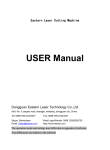 User`s Manual of - Laser Cutting Machine