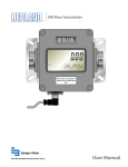 User Manual - Hedland Flow Meters