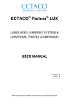 User Manual - ECTACO Lux