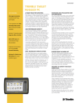 TRIMBLE TABLET RUGGED Pc