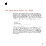 Apple Internet Address Detectors User`s Manual