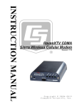 RavenXTV CDMA Sierra Wireless Cellular Modem