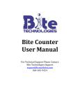 User`s manual - Bite Counter