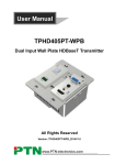 TPHD405PT-WPB User Manual