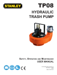 HYDRAULIC TRASH PUMP