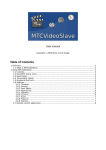 MTCVideoSlave User Manual