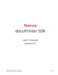 Neevia docuPrinter SDK v6.7 user manual