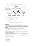 Digital vidicon Operating instructions