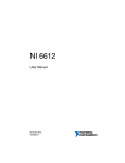 NI 6612 User Manual - National Instruments