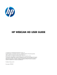 HP WEBCAM HD USER GUIDE
