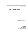 DMC-1410/1411/1417 USER MANUAL