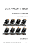 uPAC-7186EX User Manual Version 1.0 beta1, October 2008