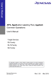 AP4, Application Leading Tool, Applilet3 Common Operations