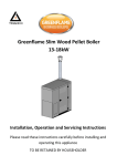 Greenflame Slim Wood Pellet Boiler 13-18kW Installation
