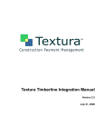 Textura Timberline Integration Manual