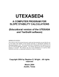 UTEXASED4 User`s Manual - Department of Civil Engineering