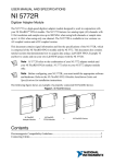 NI 5772R User Manual and Specifications